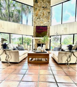 Large Open Floor Plan with Ceiling to Floor Windows