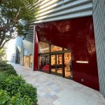 Sidewalk view of Luxury Designer Store Front in Miami